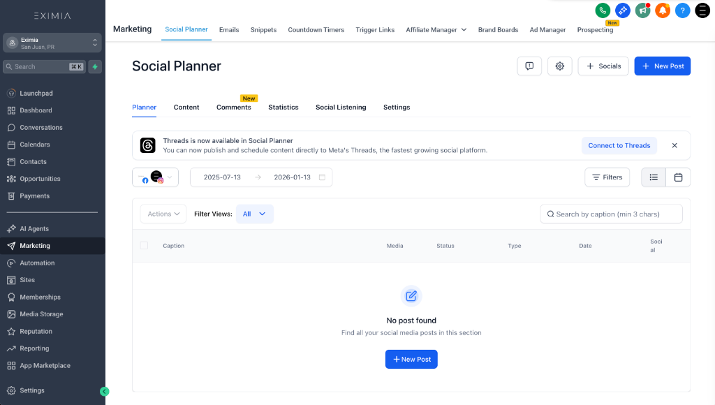 EXIMIA Marketing Hub